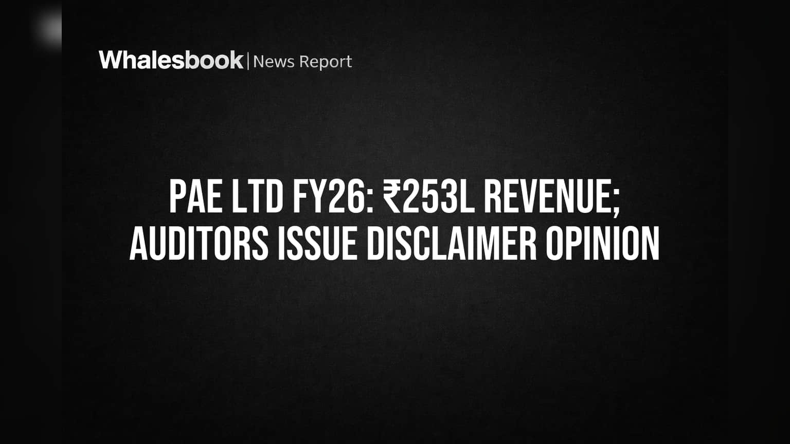 PAE Share Price: ₹253L வருவாய், ஆனால் தணிக்கையாளர் எச்சரிக்கை! முதலீட்டாளர்கள் கவனிக்க வேண்டியவை