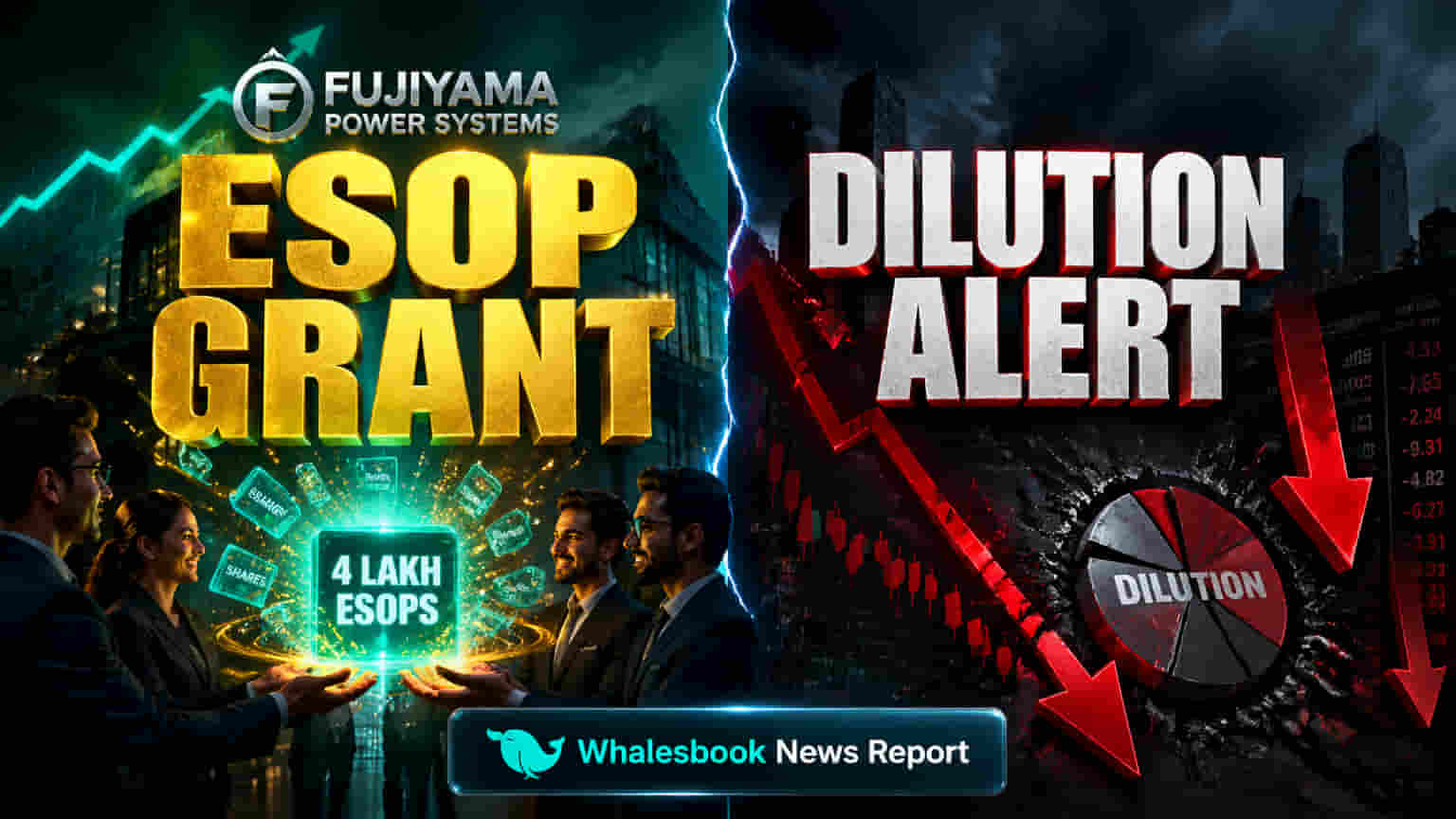 Fujiyama Power Systems का बड़ा कदम: **4 लाख** ESOPs मंजूर, शेयरधारकों की बढ़ी चिंता