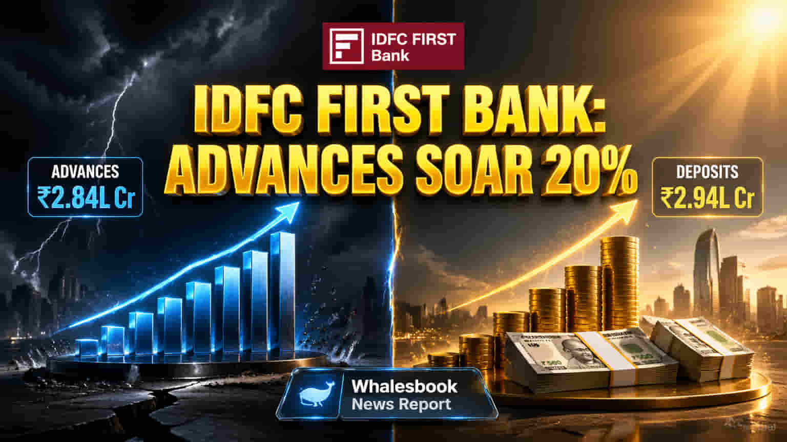 IDFC First Bank: Loans Climb 20%, Normalized Profit Soars 145% in Q4 FY26