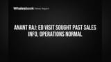Anant Raj: ED visit sought past sales info, operations normal