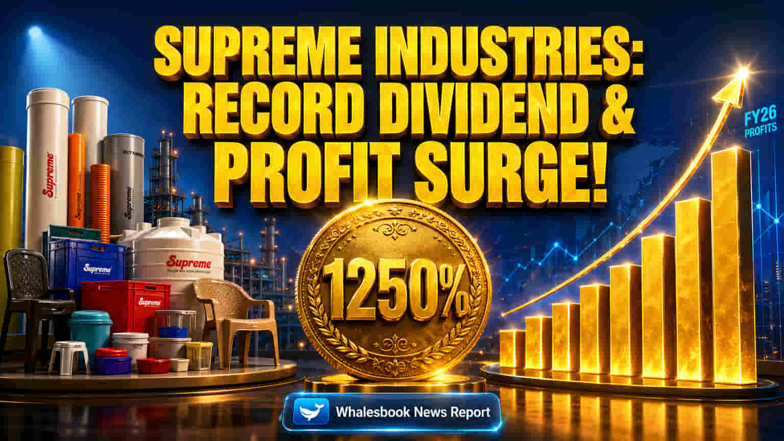 Supreme Industries Reports ₹954 Cr Profit, Recommends 1250% Dividend