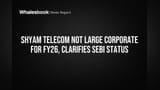 Shyam Telecom Latest: 'Large Corporate' தகுதியில்லை - SEBI கடன் விதிமுறைகளில் இருந்து தப்பித்தது!
