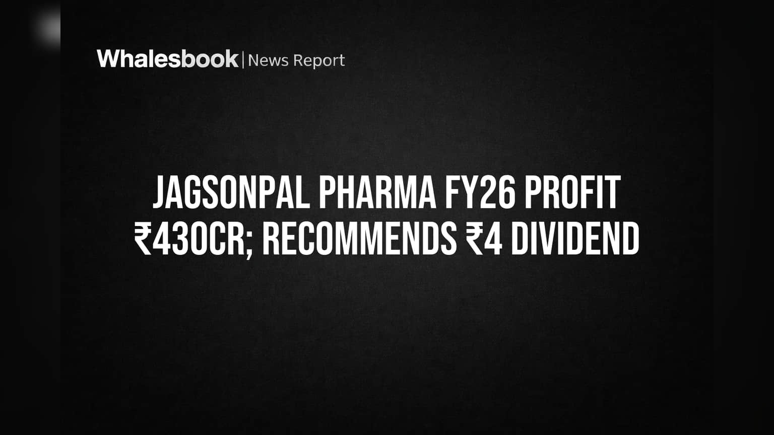 Jagsonpal Pharma: ₹430 कोटींचा तगडा प्रॉफिट, ₹4 डिव्हिडंडची घोषणा; पण US FDA च्या जाळ्यात?