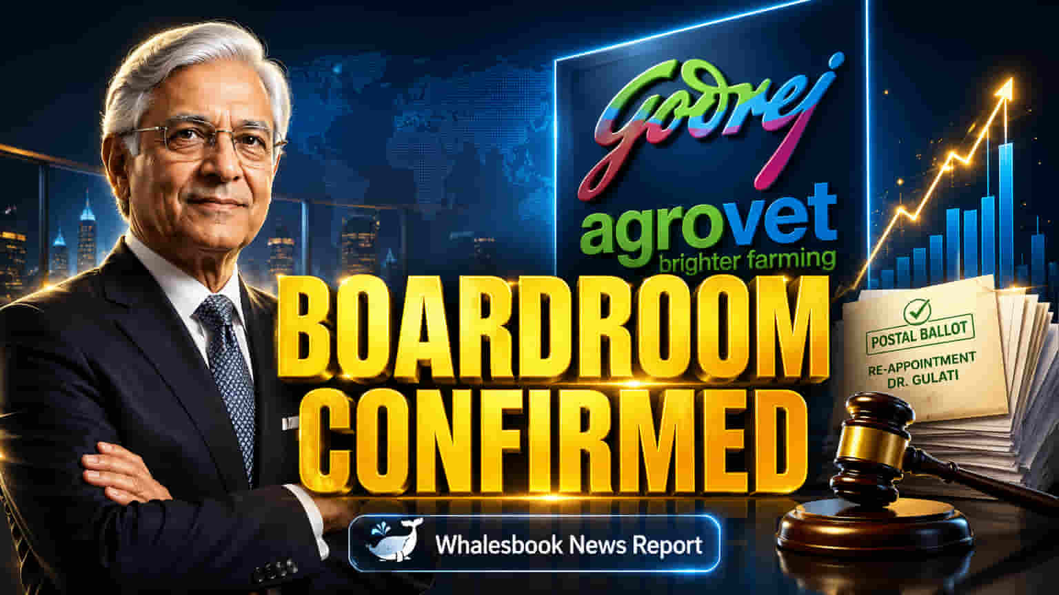 Godrej Agrovet Share: गुंतवणूकदारांचा डॉ. गुलाटींना प्रचंड पाठिंबा! दुसऱ्या टर्मसाठी पुन्हा संचालकपदी वर्णी