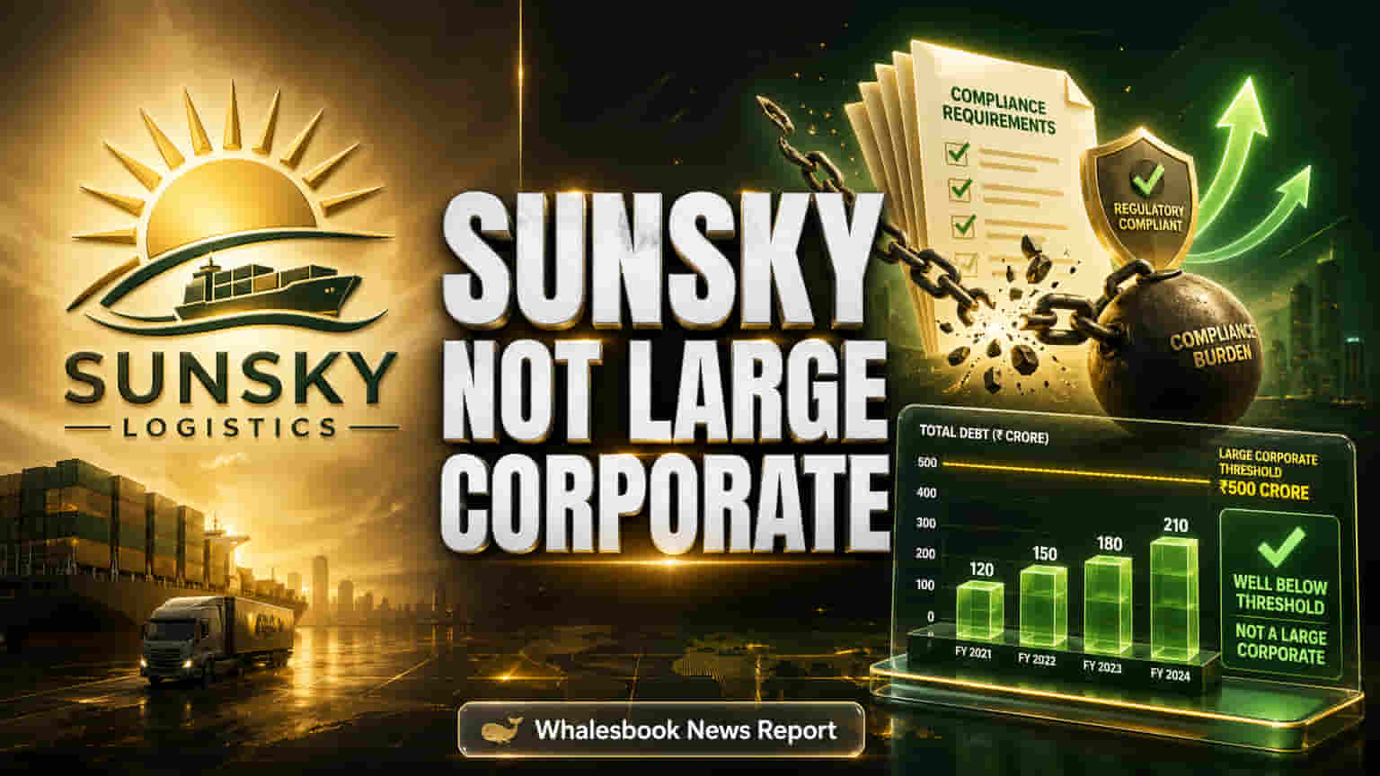 Sunsky Logistics Confirms Non-'Large Corporate' Status, Debt ₹14.81 Cr