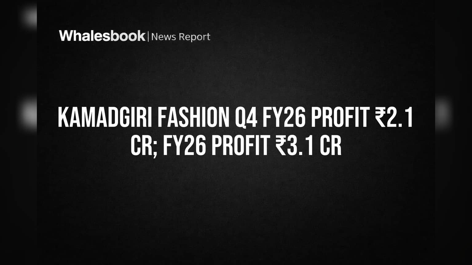 Kamadgiri Fashion Share: லாபம் ₹3.08 கோடி! Q4-ல் நஷ்டத்தில் இருந்து மீண்டு அதிரடி ஏற்றம்!