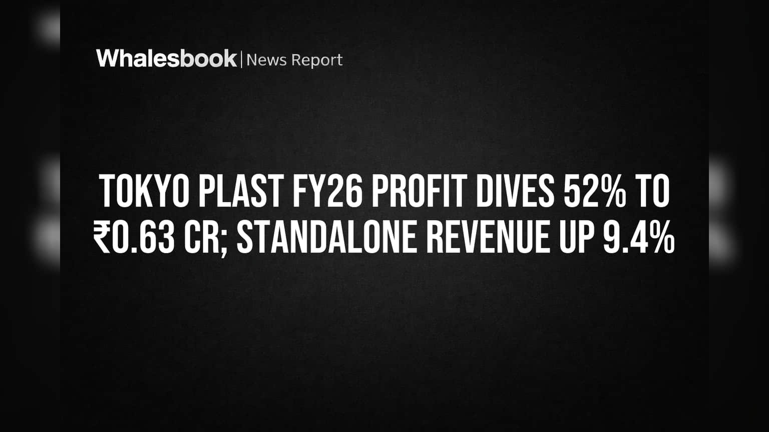 Tokyo Plast Share Price: શેરધારકો માટે ચિંતાજનક સમાચાર! આવક વધી, પણ નેટ પ્રોફિટમાં **52%** નો કડાકો