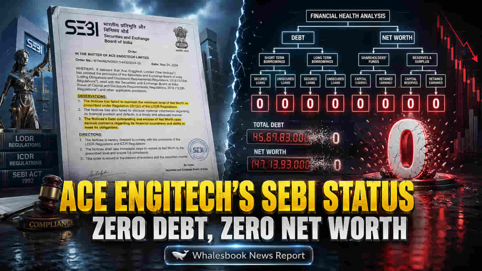 Ace Engitech Not SEBI 'Large Corporate': Reports Zero Debt, Zero Net Worth