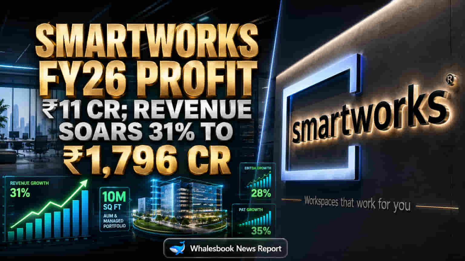 Smartworks Posts First Full-Year Profit of ₹11 Cr on Record Revenue