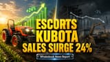 Escorts Kubota Tractor Sales: ભારતમાં માંગ વધતાં વેચાણમાં **24%** નો જબરદસ્ત ઉછાળો, પણ નિકાસમાં ઘટાડો