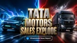 Tata Motors Sales: EV સેગ્મેન્ટમાં **72%** ની ધમાકેદાર વૃદ્ધિ! કંપનીનું કુલ વેચાણ **31%** થી વધુ વધ્યું.