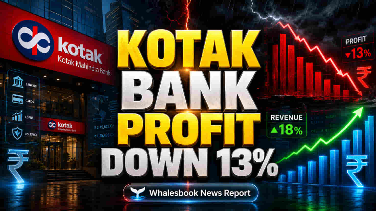 Kotak Bank FY26: Profit Falls 13% to ₹19,288 Cr on Prior Year Gain