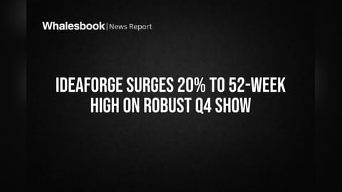 Ideaforge Surges 20% to 52-Week High on Robust Q4 Show
