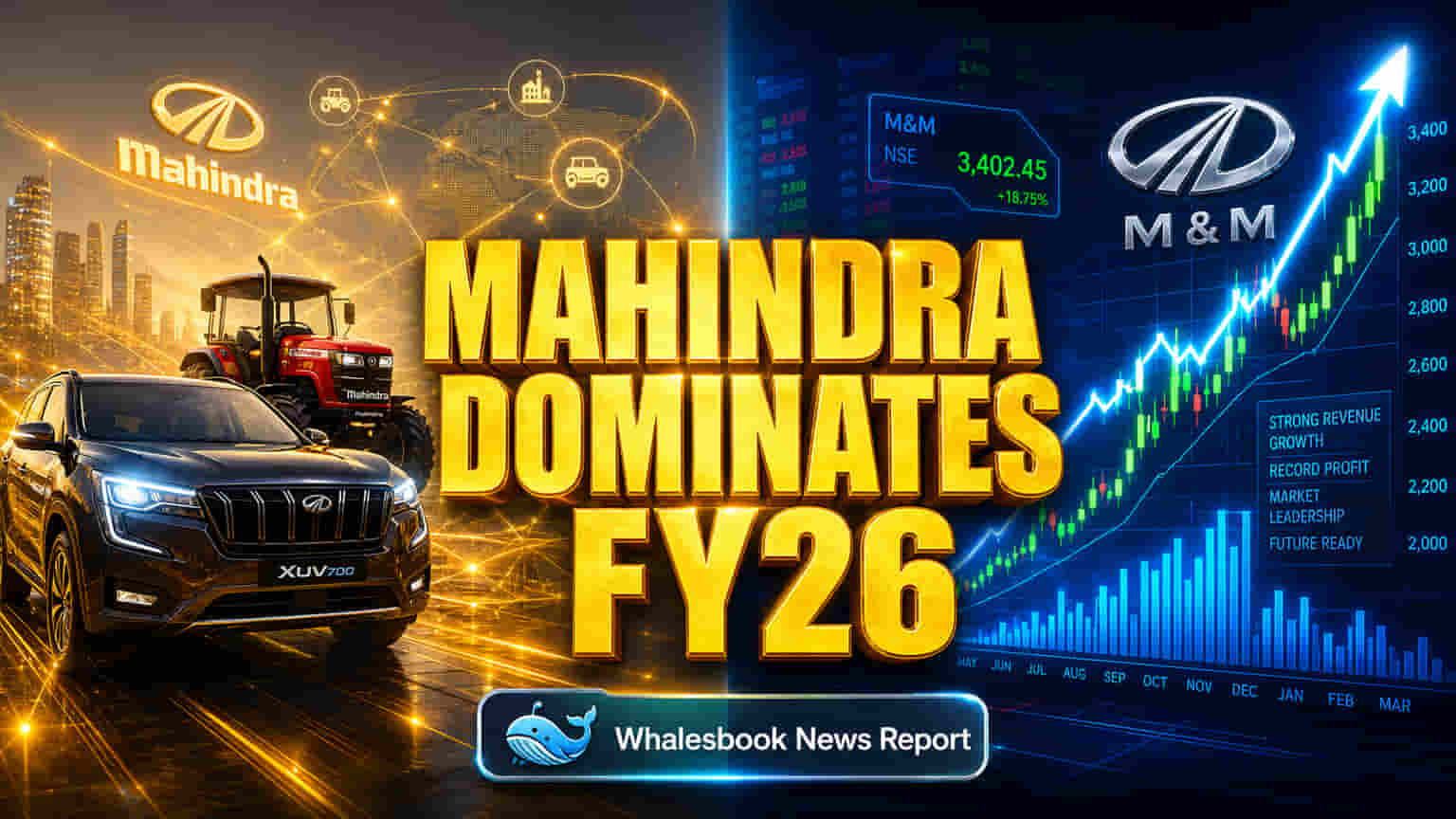 Mahindra FY26 Profit Jumps 35% to ₹17,099 Cr, Revenue Up 25%