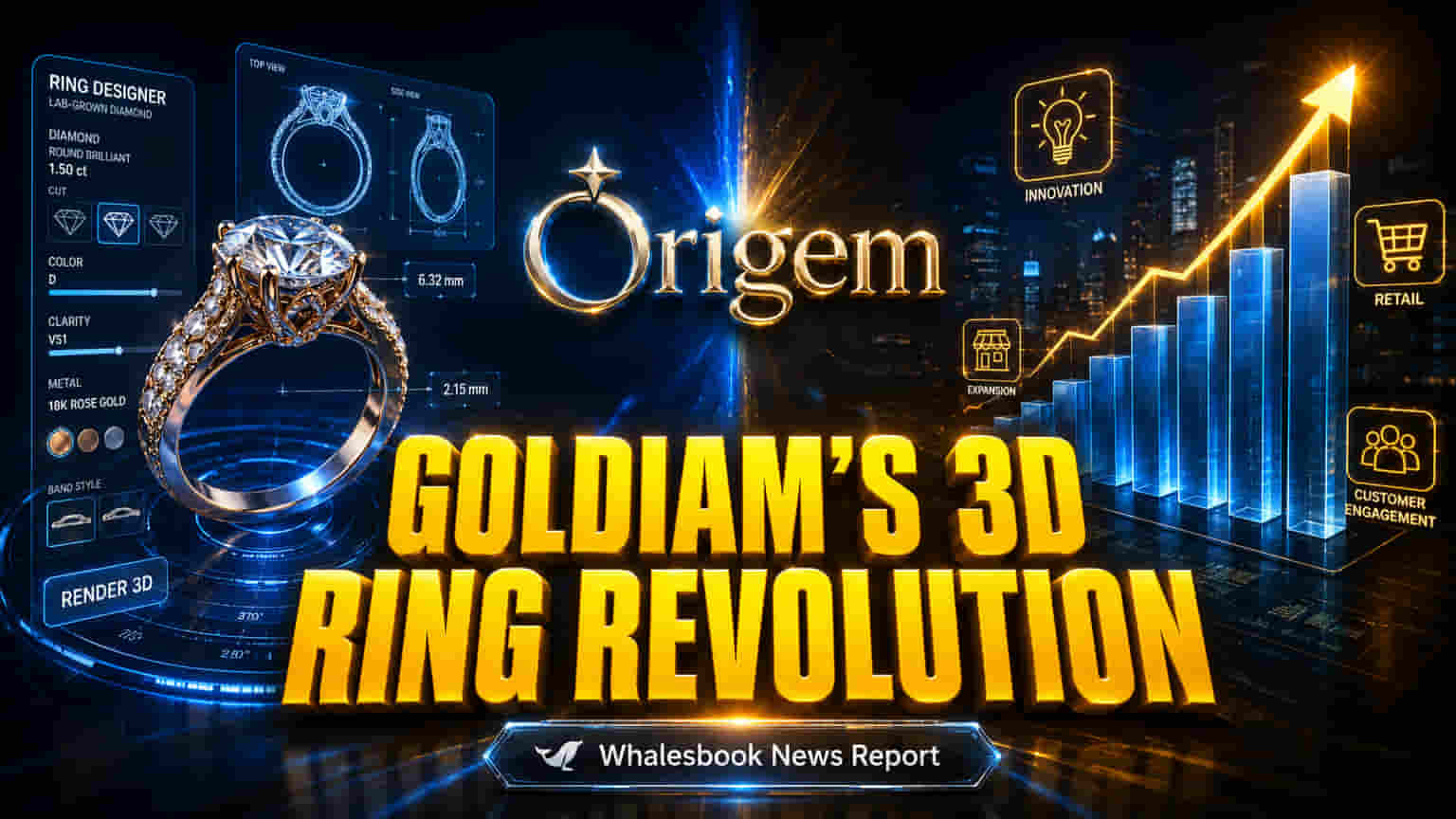 Goldiam Rolls Out India's First 3D Lab Diamond Ring Builder