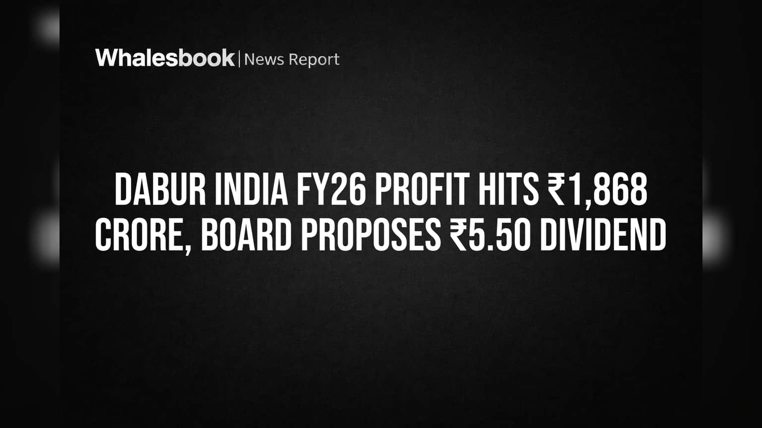Dabur India: तब्बल ₹1,868 कोटींचा नफा, गुंतवणूकदारांना ₹5.50 डिव्हिडंड देणार!