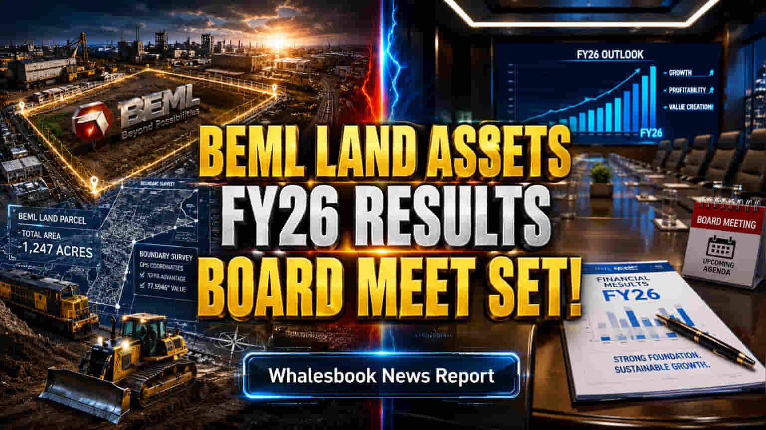BEML Land Assets: 18 ਮਈ ਨੂੰ ਬੋਰਡ ਮੀਟਿੰਗ! FY26 ਦੇ ਆਡਿਟ ਨਤੀਜਿਆਂ ਨੂੰ ਮਿਲੇਗੀ ਮਨਜ਼ੂਰੀ