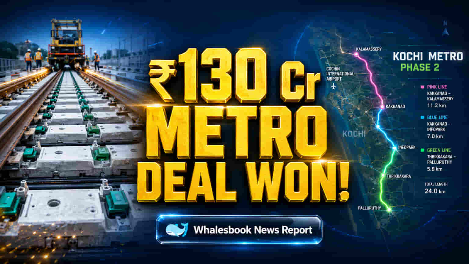 Texmaco Rail Wins ₹130 Crore Kochi Metro Contract