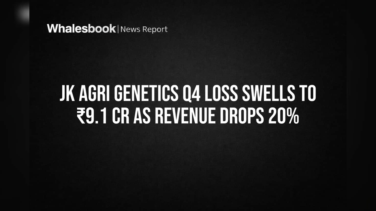 JK Agri Genetics: ஷேர் விலை சரியுமா? ₹9 கோடி நஷ்டம், வருவாய் 20% சரிவு!