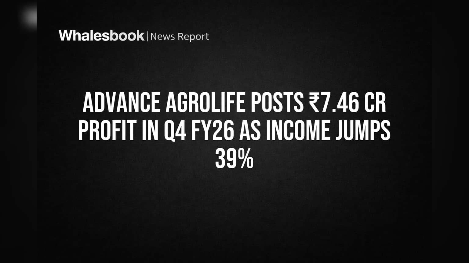 Advance Agrolife Share: Q4-ல் அதிரடி லாபம்! வருமானம் **39%** உயர்வு - முதலீட்டாளர்களுக்கு மகிழ்ச்சி!