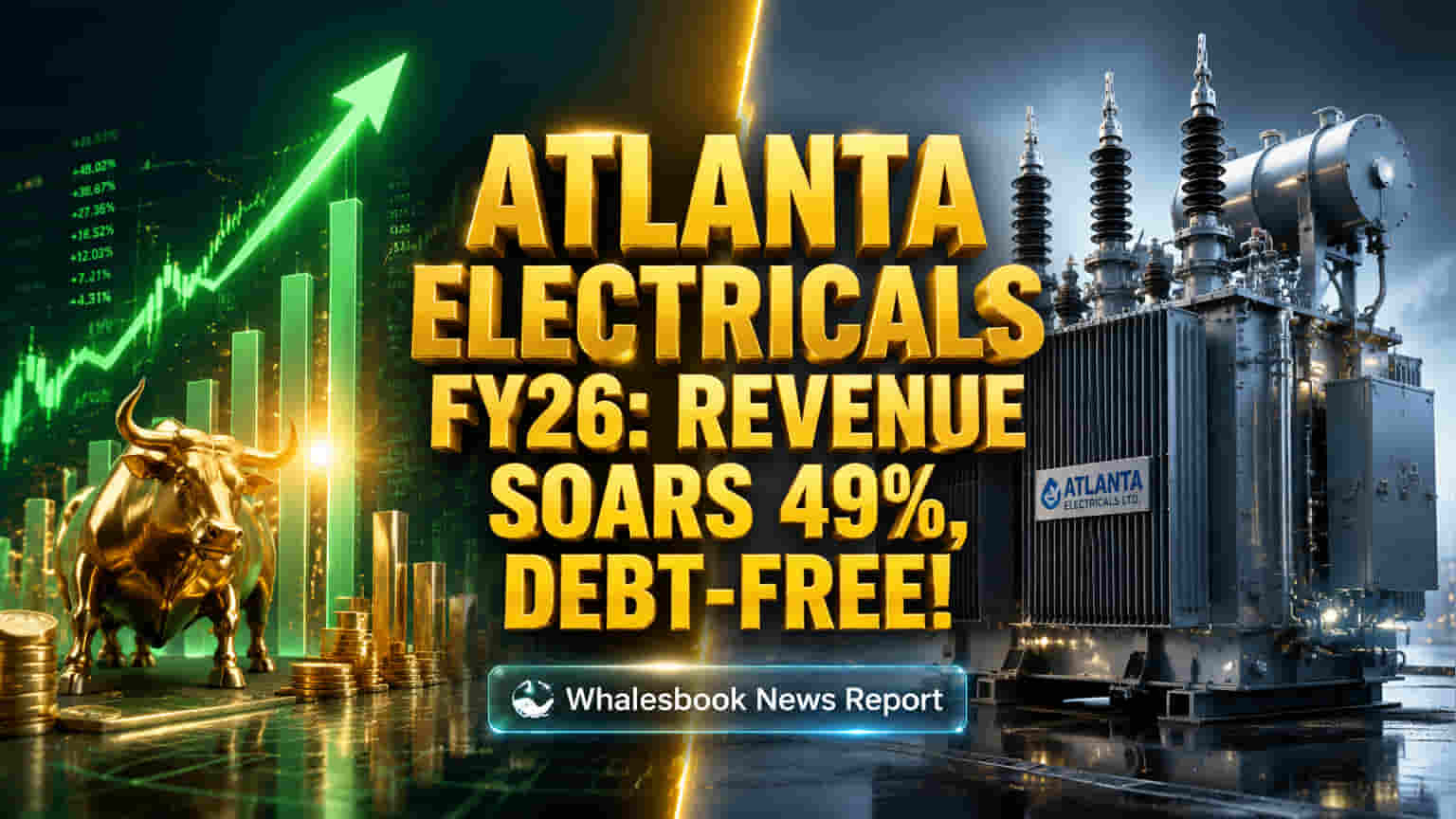 Atlanta Electricals Share: 2026 நிதியாண்டில் வருவாய் **49%** உயர்வு! இனி கடன் இல்லை!