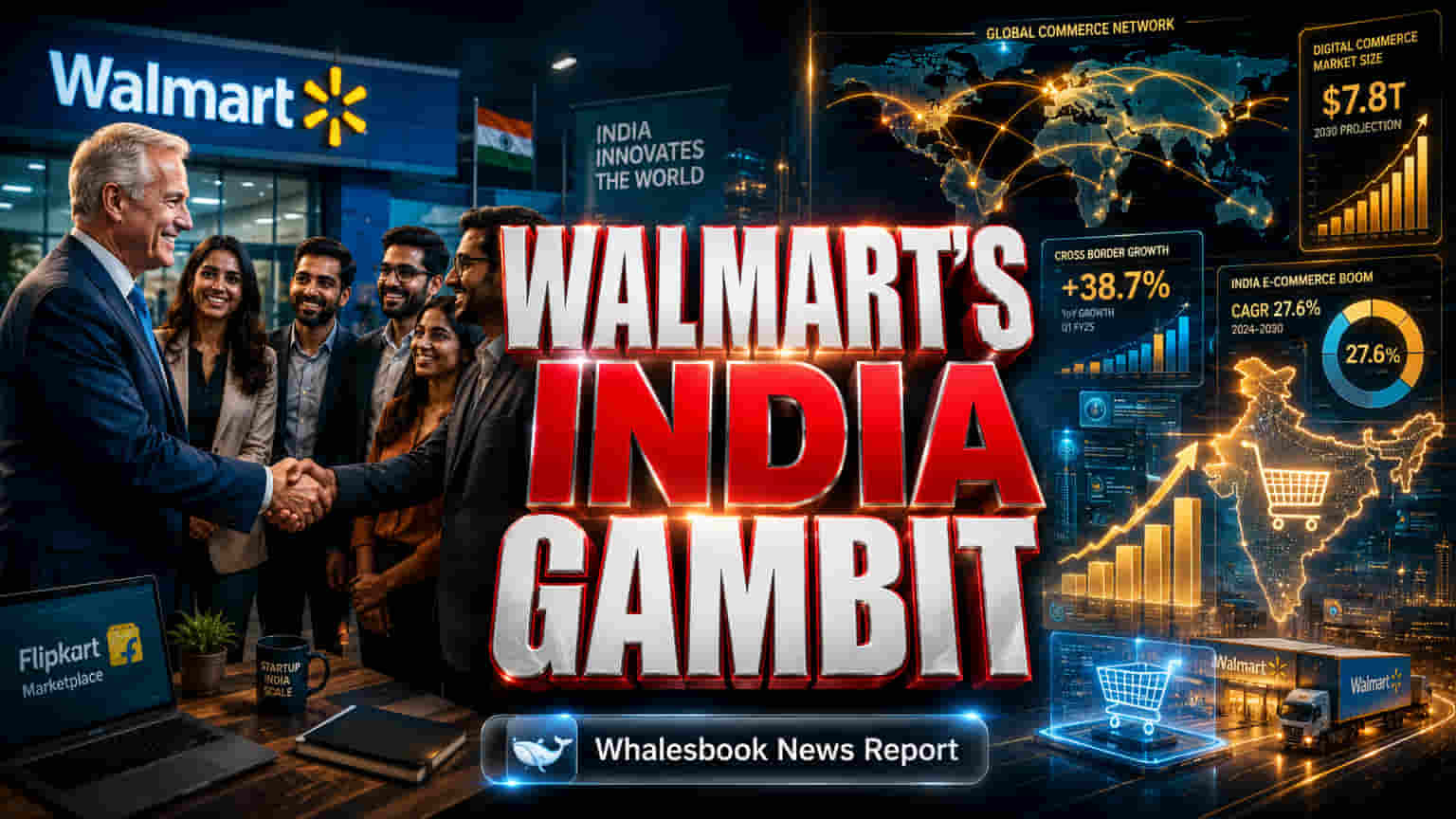 Walmart चे मोठे पाऊल: भारतीय ब्रँड्स आता ई-कॉमर्सद्वारे जगभरात झेप घेणार!