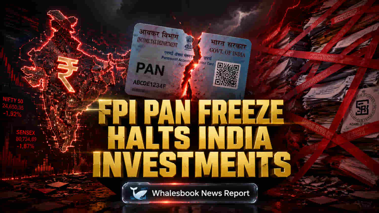 FPI PAN Delays Block New Investments in India