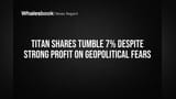 Titan Share Price: Profit toh mast tha, par stock **7%** kyun gira? Geopolitical worries ka impact!