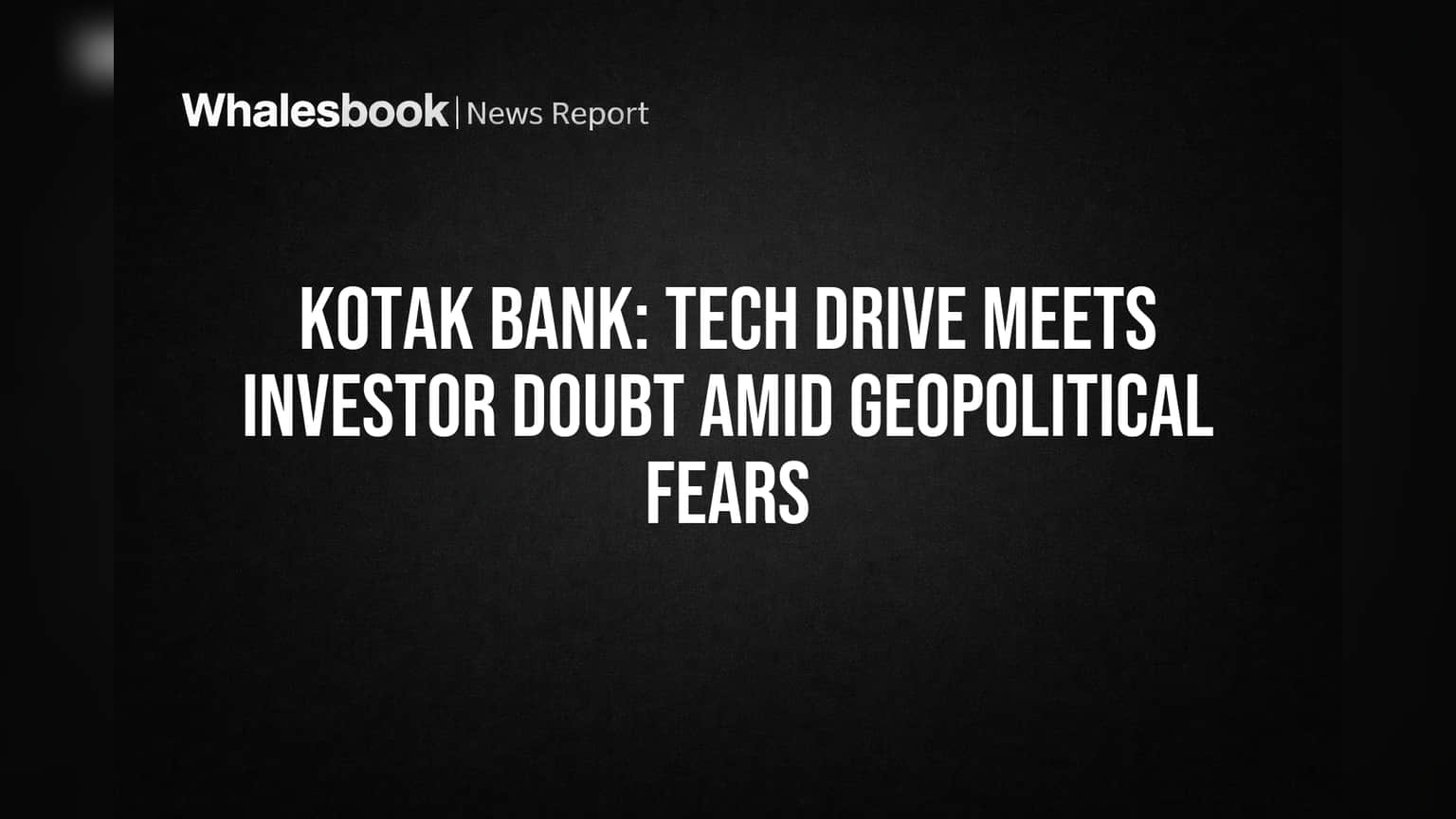 Kotak Bank: ₹4,027 ਕਰੋੜ ਦਾ ਮੁਨਾਫਾ, ਪਰ ਸ਼ੇਅਰ ਡਿੱਗਿਆ! ਟੈਕਨਾਲੋਜੀ ਡਰਾਈਵ 'ਤੇ ਨਿਵੇਸ਼ਕਾਂ ਨੂੰ ਸ਼ੱਕ