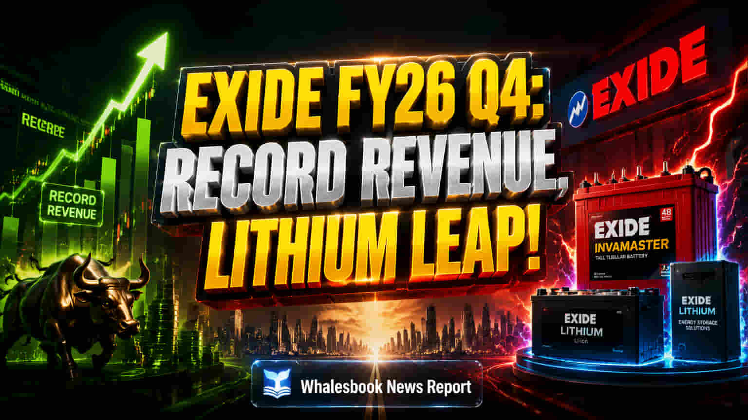 Exide Hits Record Revenue Despite Costs, Ramps Up Lithium Battery Plans
