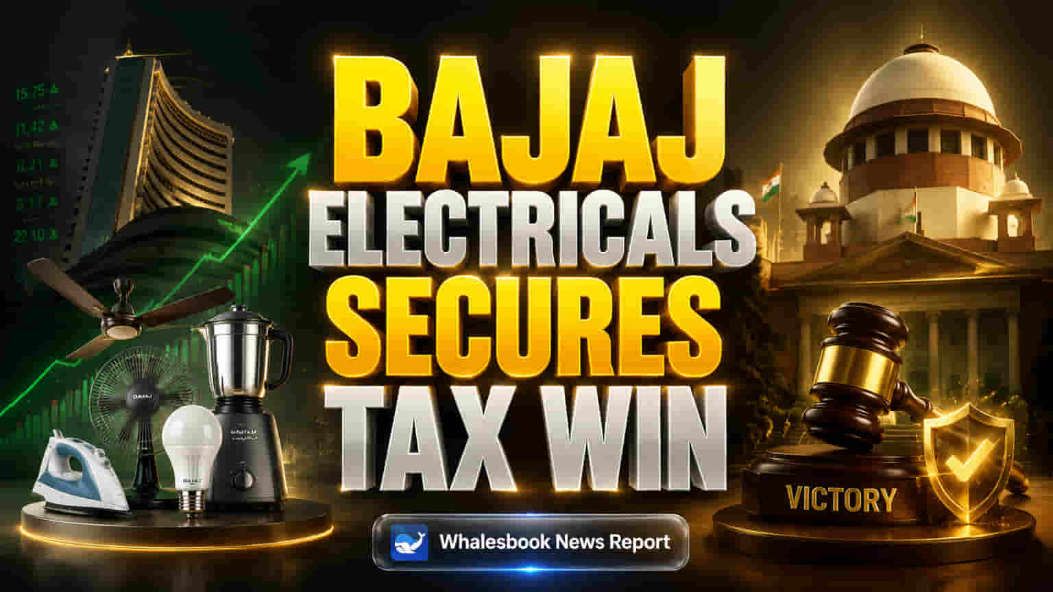 Bajaj Electricals Wins ₹0.23 Cr Tax Appeal; Demand & Penalty Dropped