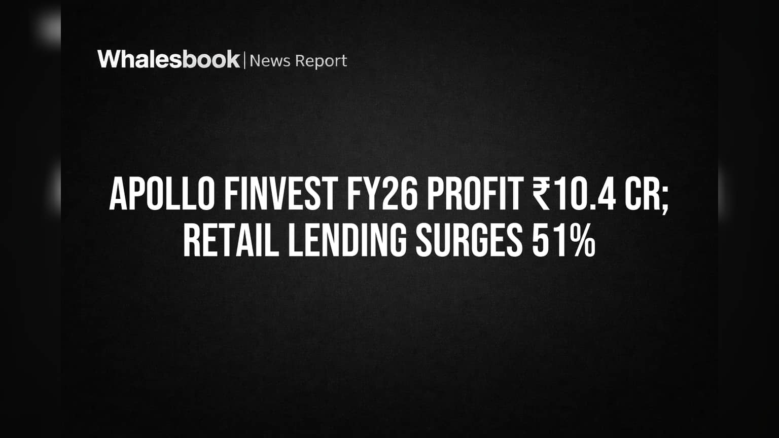 Apollo Finvest Share Price: முதலீட்டாளர்களுக்கு குட் நியூஸ்! லாபம் உயர்வு, ரீடெயில் கடன் **51%** ஏற்றம்!