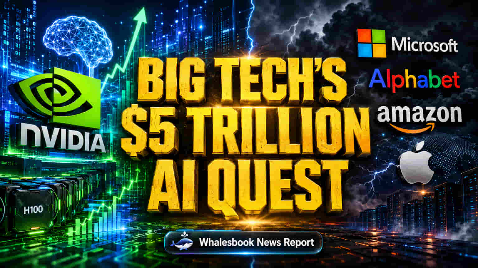 Big Tech कंपन्यांची $5 ट्रिलियन व्हॅल्युएशनसाठी शर्यत! NVIDIA ला AI मध्ये आव्हान