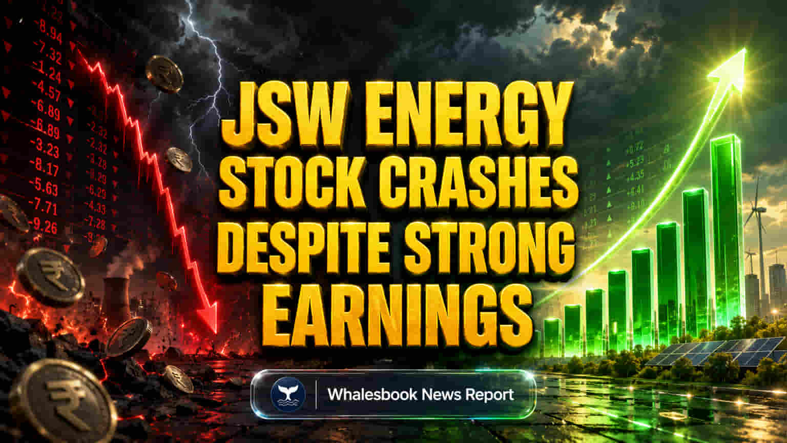 JSW Energy Share Price: Q4 ના મજબૂત પરિણામો છતાં રોકાણકારો ચિંતિત, શેરમાં **8%** નો કડાકો!