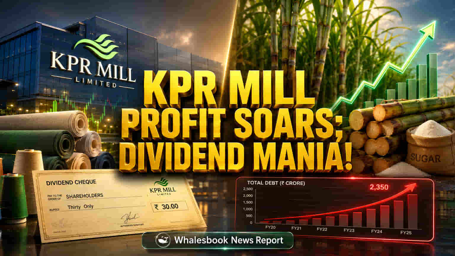K.P.R. Mill ਦਾ ਸ਼ਾਨਦਾਰ ਪ੍ਰਦਰਸ਼ਨ: ਕੰਸੋਲੀਡੇਟਿਡ ਪ੍ਰੋਫਿਟ 'ਚ **6.3%** ਵਾਧਾ, **500%** ਡਿਵੀਡੈਂਡ ਦਾ ਐਲਾਨ!