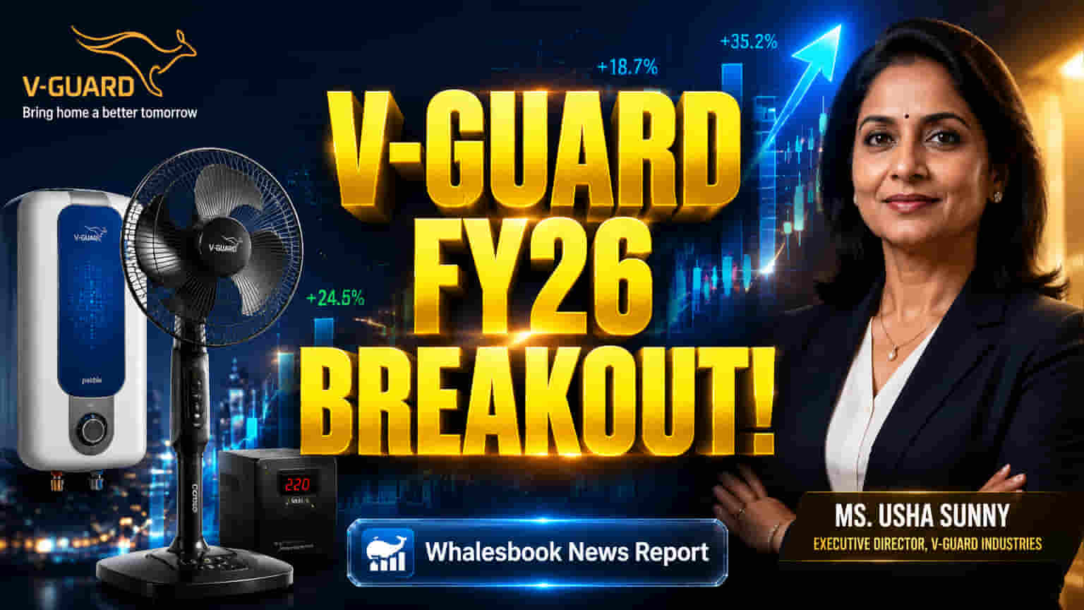 V-Guard Share Price: அசத்தல் லாபம்! ₹1.50 டிவிடெண்ட் அறிவிப்பு! V-Guard FY26 முடிவுகள் வெளியீடு!