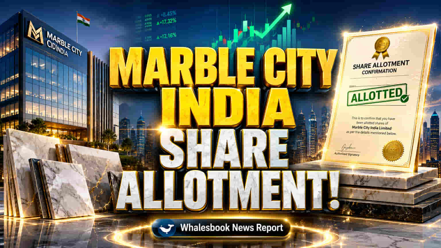 Marble City India Adds 1.3 Lakh Shares Post-Warrant Conversion