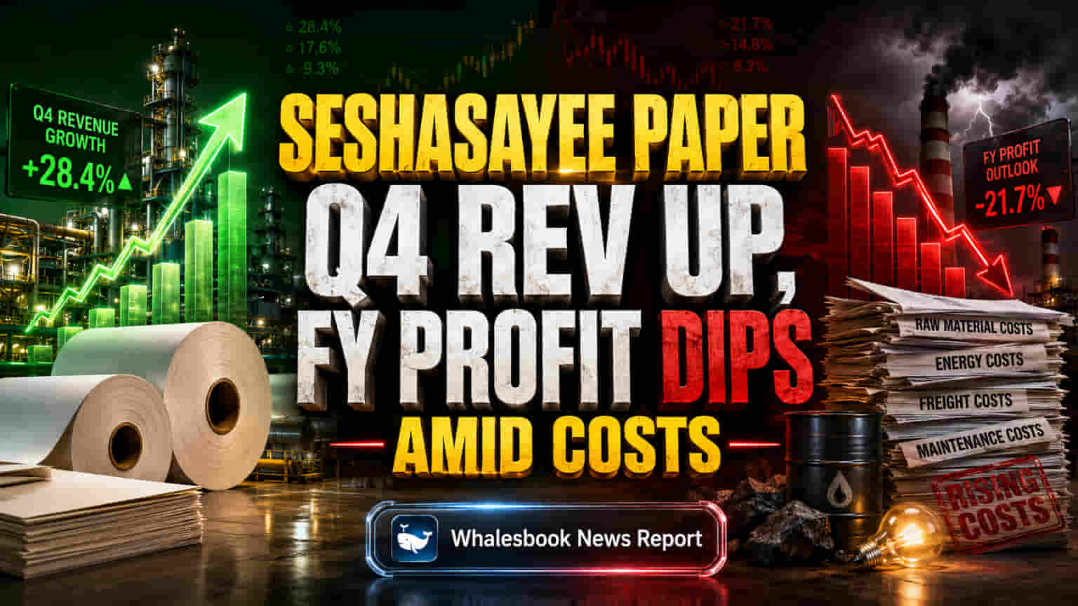 Seshasayee Paper Q4 Rev Up 15.93%; Profit Dips Amid Higher Costs