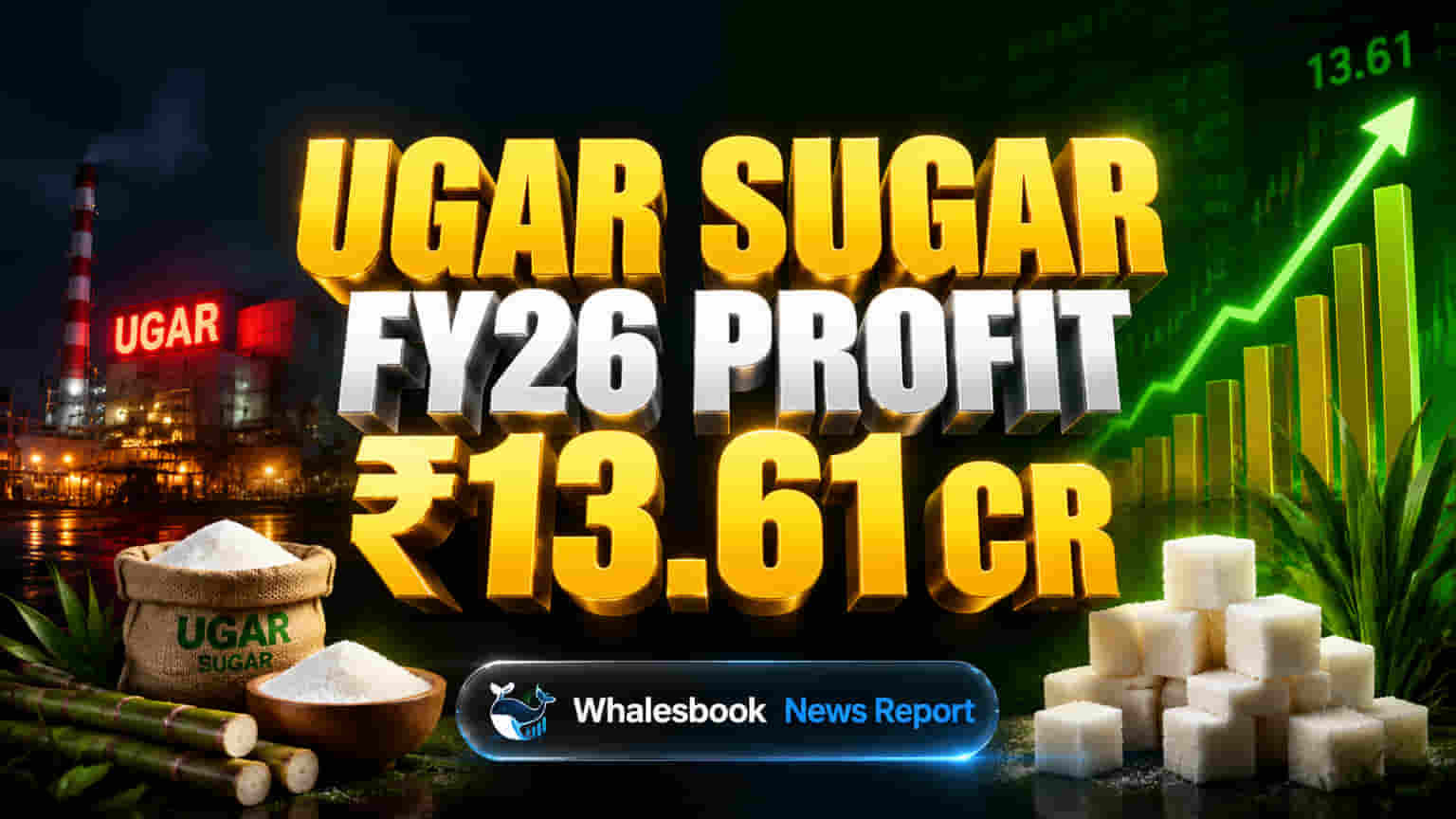 Ugar Sugar Share Price: ਨਿਵੇਸ਼ਕਾਂ ਦੀ ਹੋ ਗਈ ਬੱਲੇ-ਬੱਲੇ! FY26 'ਚ ਕੰਪਨੀ ਨੇ ਕਮਾਇਆ **₹13.61 ਕਰੋੜ** ਦਾ ਮੁਨਾਫਾ, **10%** ਡਿਵੀਡੈਂਡ ਦਾ ਐਲਾਨ