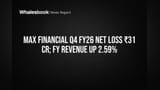 Max Financial Posts ₹31 Cr Q4 Loss; FY Profit Plummets