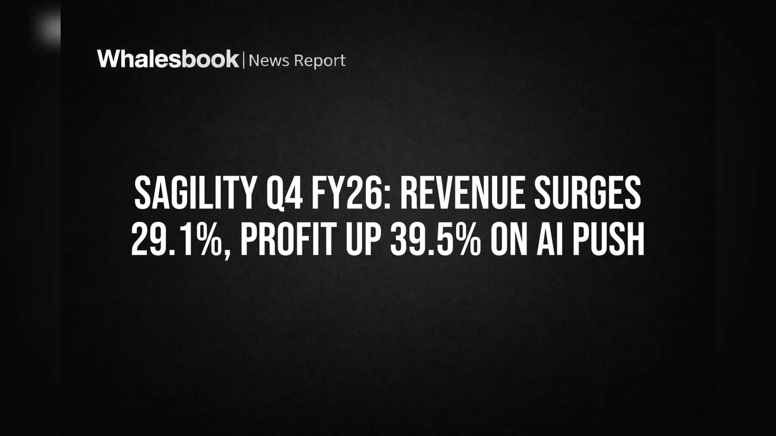 Sagility's AI Strategy Drives 29.1% Revenue Growth, 39.5% Profit Jump