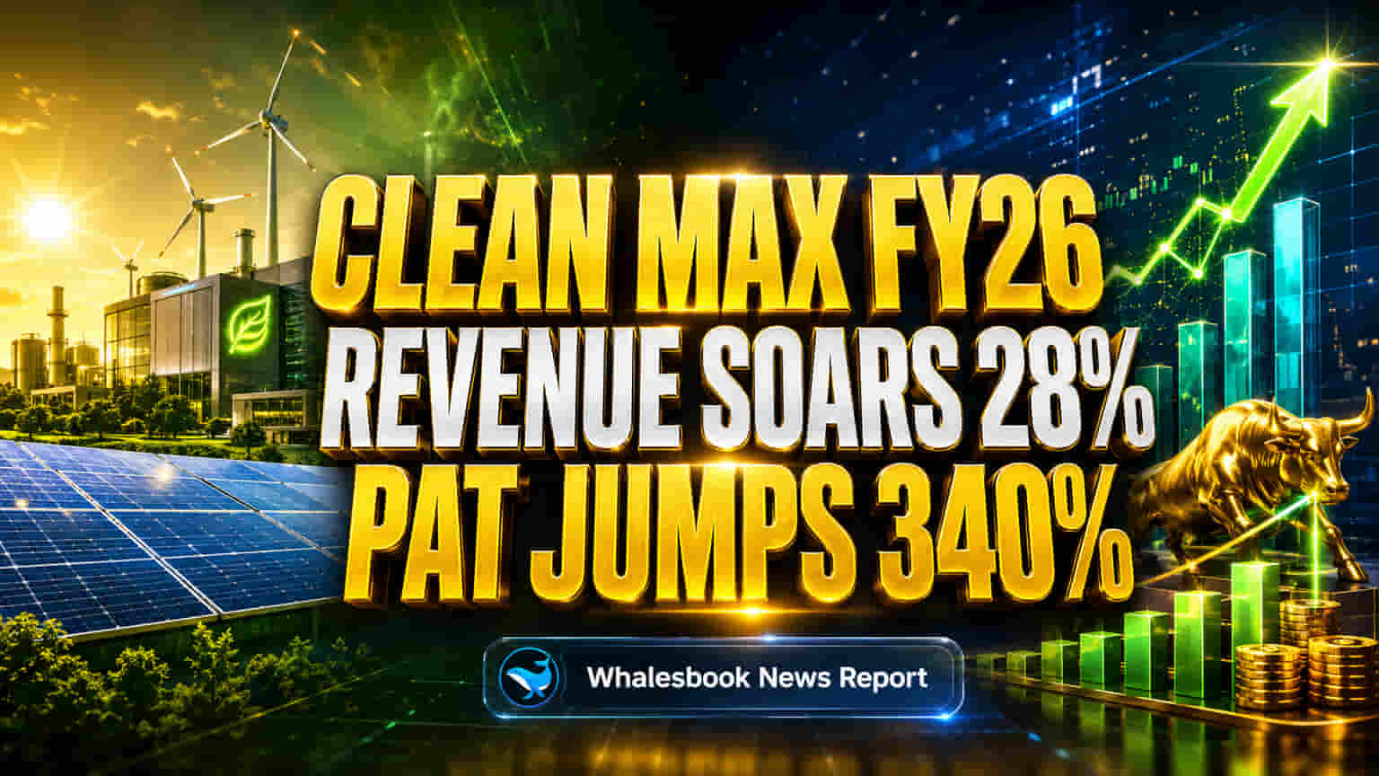 Clean Max Sees 28% Revenue Growth, 340% Profit Surge in FY26