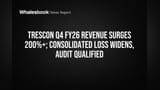 Trescon Revenue Soars 200% But Audit Qualifies Results Amid Loss