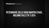 Peterhouse Sells Usha Martin Stake, Holding Falls to 1.02%