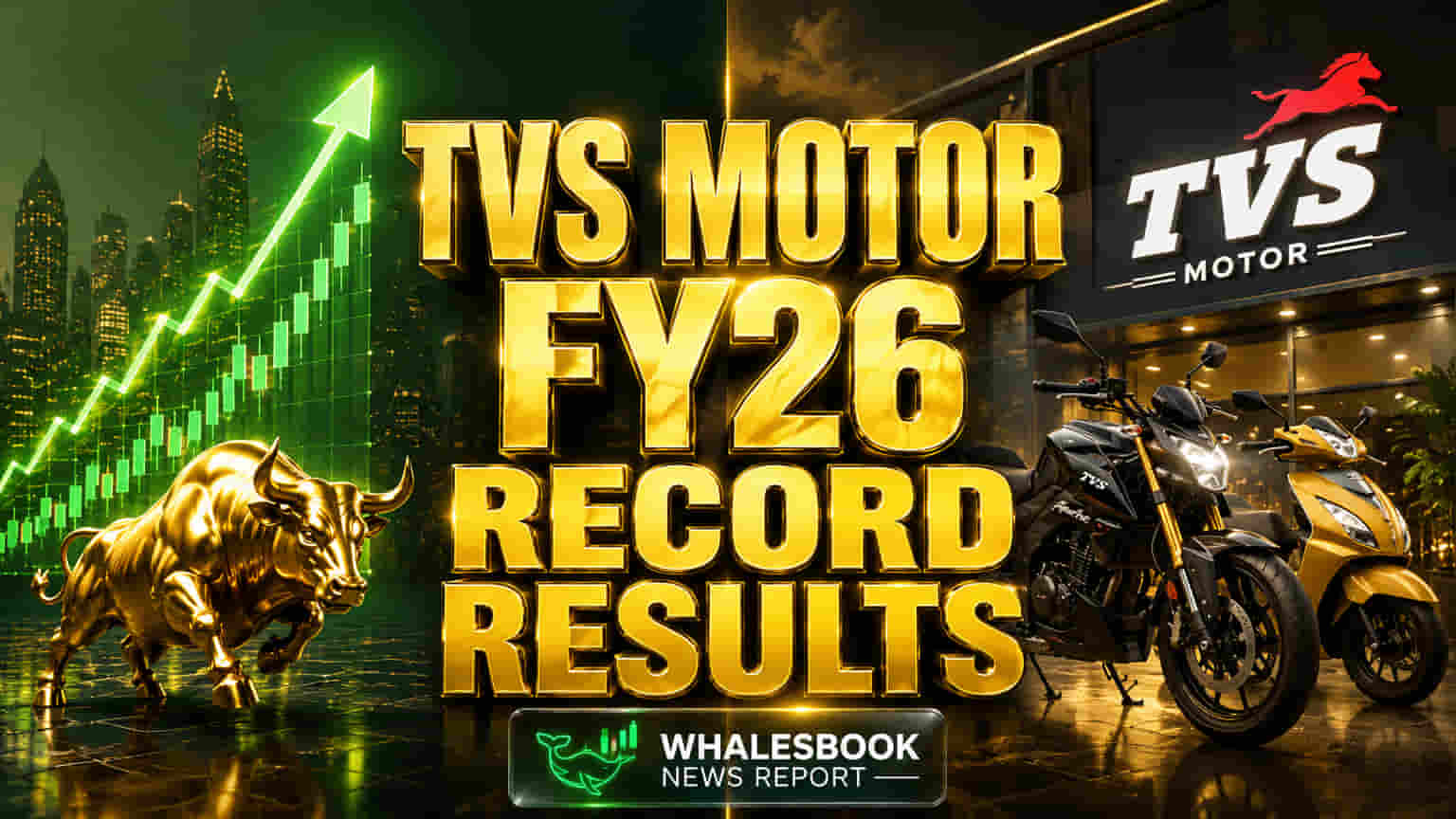TVS Motor Reports Strong FY26: Revenue ₹56,069 Cr, Profit ₹3,018 Cr