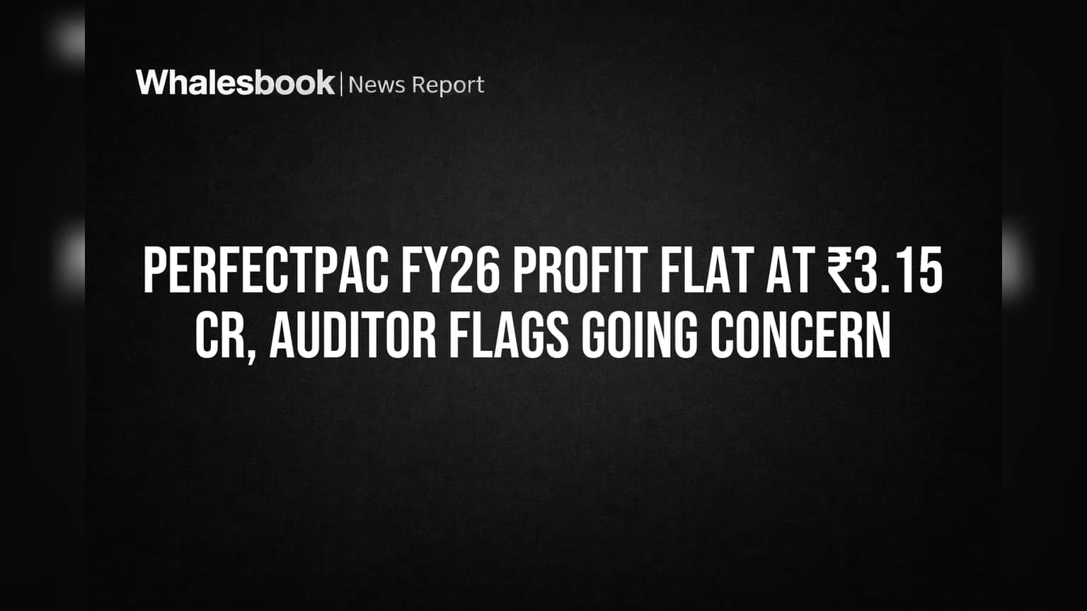 Perfectpac Share Price: లాభాలు నిలకడ.. కానీ ఆడిటర్ హెచ్చరిక! ఇన్వెస్టర్లు ఏం చేయాలి?