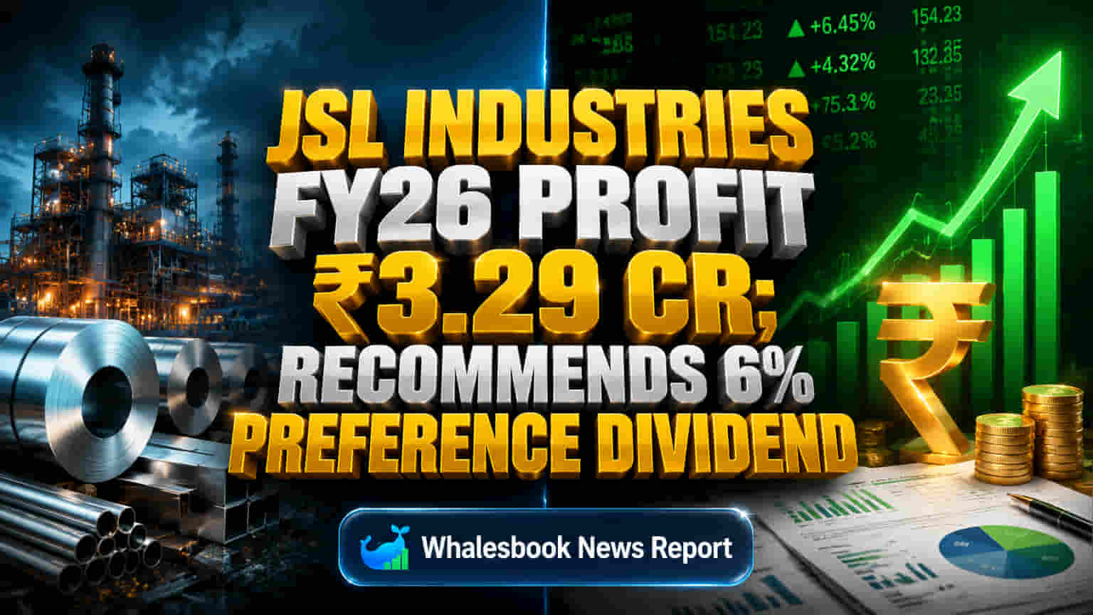 JSL Industries Returns to Profit in FY26, Recommends 6% Dividend