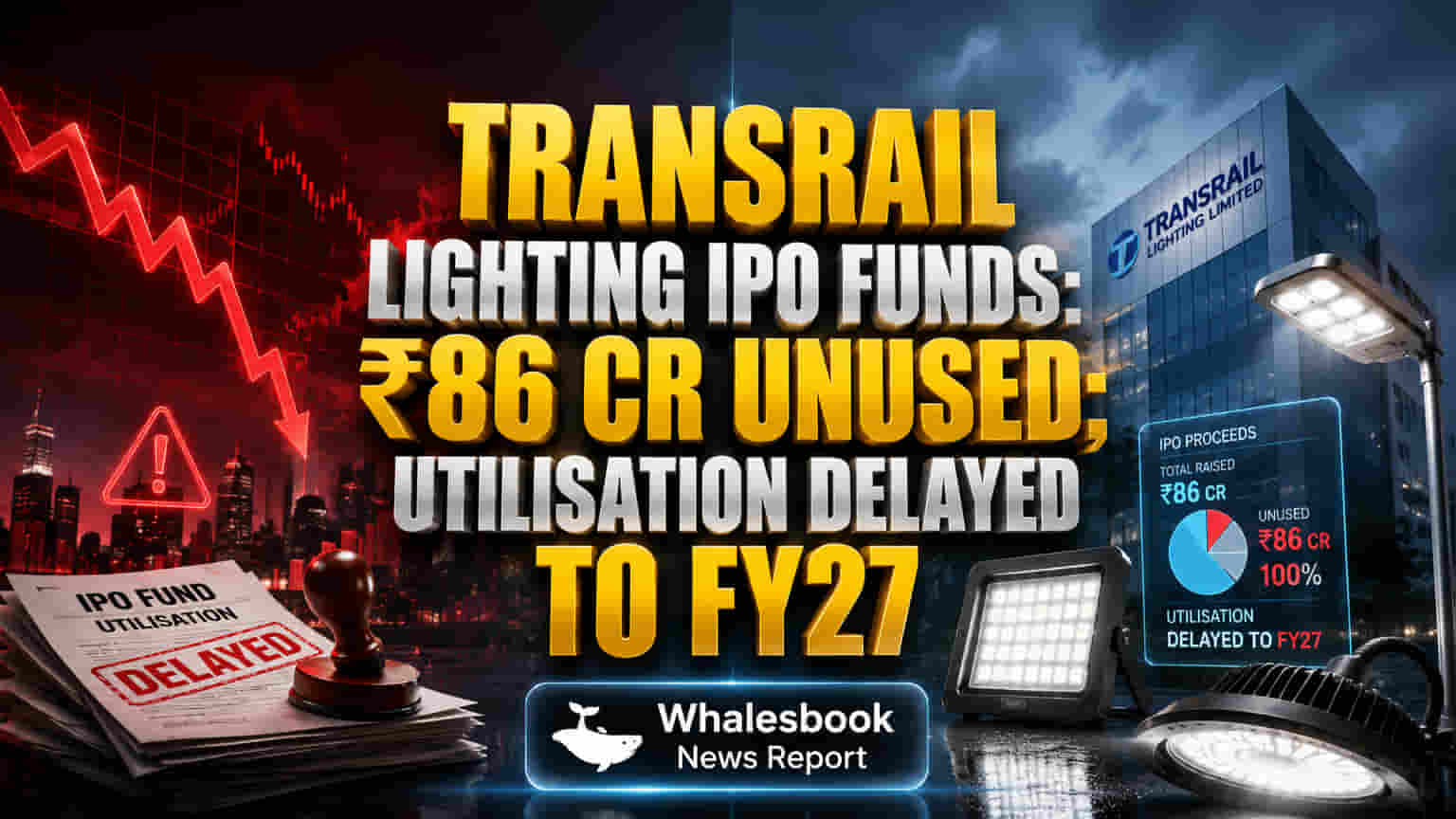 Transrail Lighting Delays IPO Fund Use: ₹86 Crore Unused Until FY27