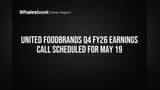 United Foodbrands: 19 મે ના રોજ FY26 Results અને Strategy પર મોટી જાહેરાત, રોકાણકારો માટે ખાસ!