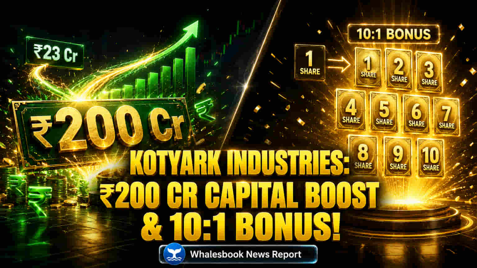 Kotyark Industries Board Pushes Capital to ₹200 Cr, Approves 10:1 Bonus Share Issue